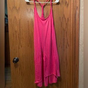 Balance XXL super sexy Barbie Pink swim coverup. EUC. Braided design in back.
